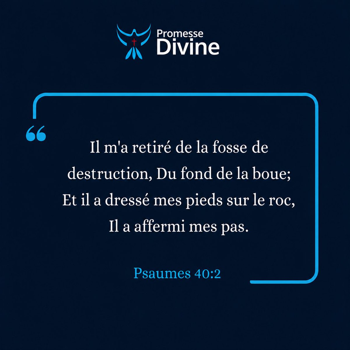 PromesseDivine_'s tweet photo. #PromesseDivine du 26 juillet 2026 ✨
Dieu est capable de vous relever, même après les saisons les plus difficiles. Là où vous ne voyiez que la boue et les ruines, Lui prépare un roc solide pour affermir vos pas. Aucune chute n’est définitive lorsque Sa main vous relève🙏💙 https://t.co/8ZTIfPH5xs