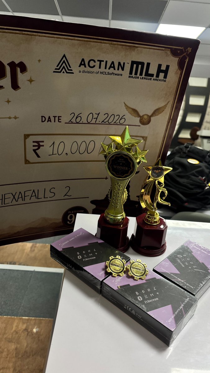 ahirgrinds's tweet photo. Wrapped up with:
2nd Runner-up at @hexafalls
Winner – @solana Track https://t.co/k7qPrTWUC4