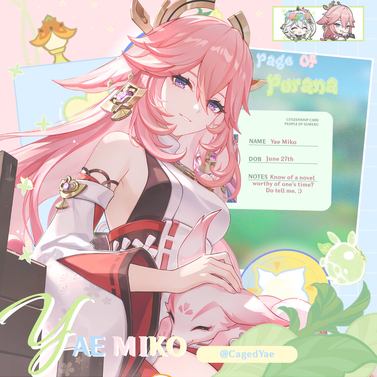 CagedYae's tweet photo. I sought knowledge to become wise, and this is where it has brought me. The experiment is now drawn to a close, so that one may witness true wisdom in action. My life has reached a point I never dreamed of, and now I am 𝐟𝐫𝐞𝐞𝐝 as Yae Miko. https://t.co/AOKKFyumyq