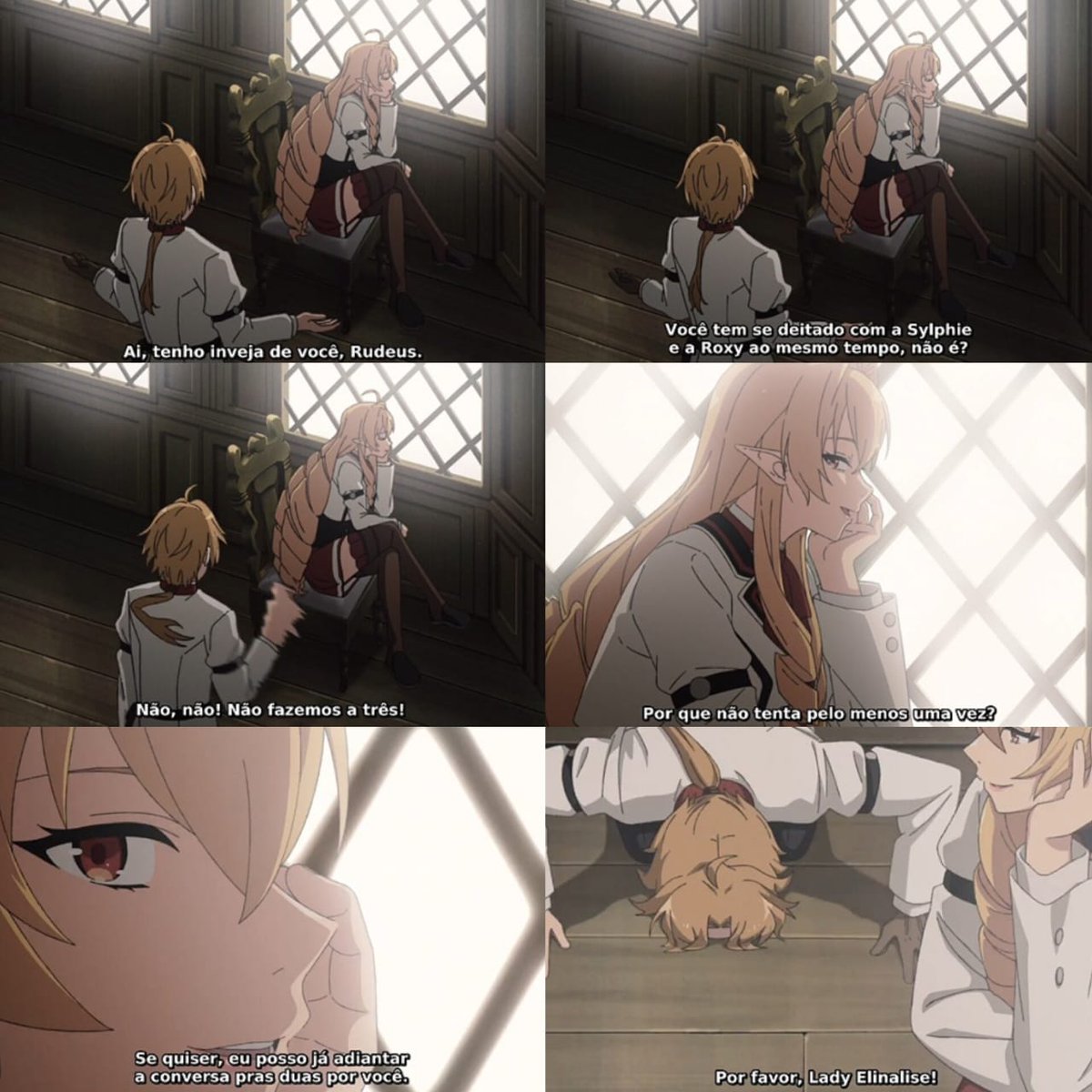 nightshaderin's tweet photo. Elinalise vai ajudar o Rudeus a convencer Roxy e Sylphiette a fazerem um menage com ele.
Se isso não é amizade de verdade eu não sei o que é.

Anime: Mushoku Tensei https://t.co/Urs5eqh8Z3