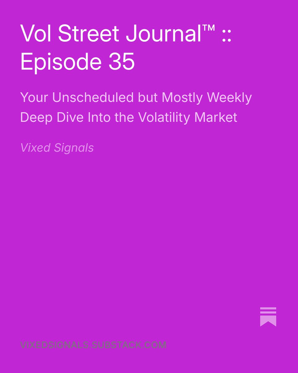 volstreetj's tweet photo. This week’s @volstreetj episode reviews post-expiration VX curve dynamics, the impact of VIXEQ rolling over, and further tech earnings rejections. I also break down heavy index futures positioning and the MOVE index divergence against 10-year yields.

Link👇 https://t.co/FLMzJEqAKA