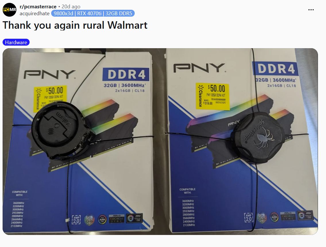 OfficialPCMR's tweet photo. Looks like they don't know what RAM is (or how much it costs nowadays) in rural USA! 

https://t.co/wWHpCHYn58 https://t.co/pNvsNGGmxf
