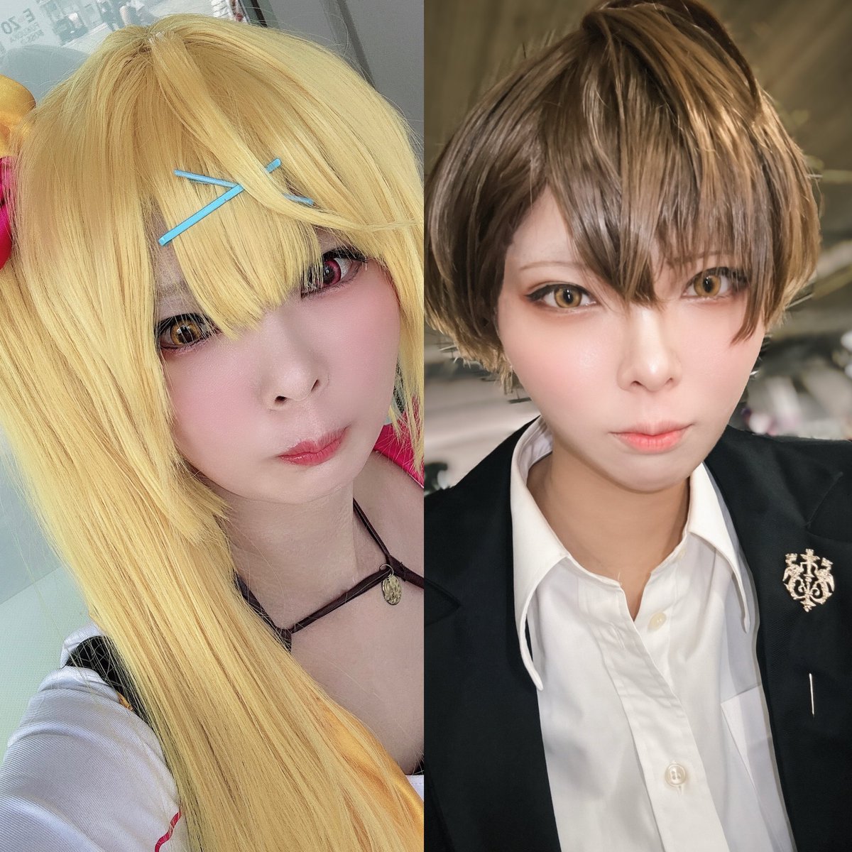hakuu4x6's tweet photo. ※コスプレ　cos 🌈🕒

ここ数日の己見慣れなさMAXすぎるし
短期間で5人（🥂✨，🌟，🏢，🎤，🫖🌿）もやったんですか？？ https://t.co/FObw3CVRiI