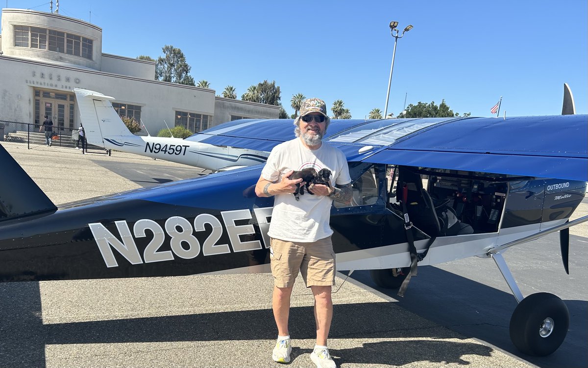PilotsNPaws's tweet photo. 8 pups nearly turned over to a shelter &amp; likely  euthanized were saved by Ranch Paws Rescue in Brentwood, CA. PNP pilot Captain Eddie Berry, whose done Freedom Flights since 2018 provided their flight. All are adoptable @ranchpawsrescue@gmail.com
#animalrescue #ranchpawsrescue https://t.co/5dDZlon5Mv