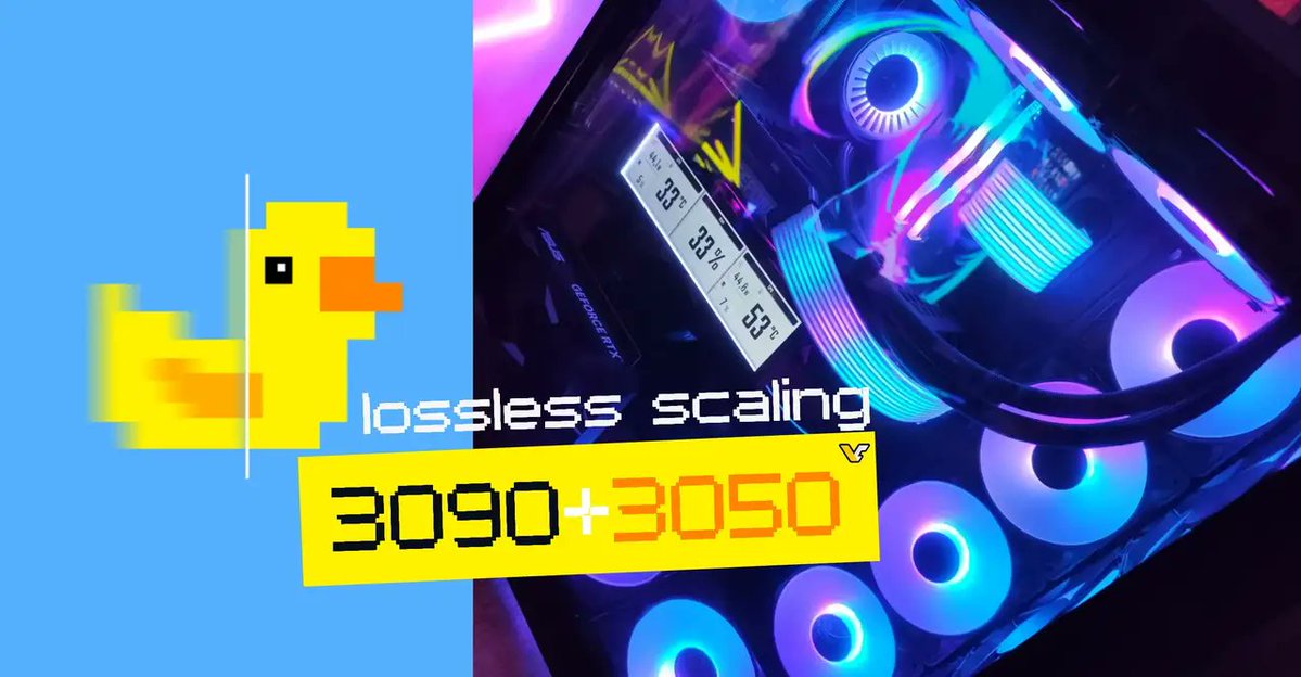 VideoCardz's tweet photo. Lossless Scaling PC build pairs RTX 3090 rendering with RTX 3050 frame generation 

https://t.co/9tAPGEAJhL https://t.co/3K83DJScOU
