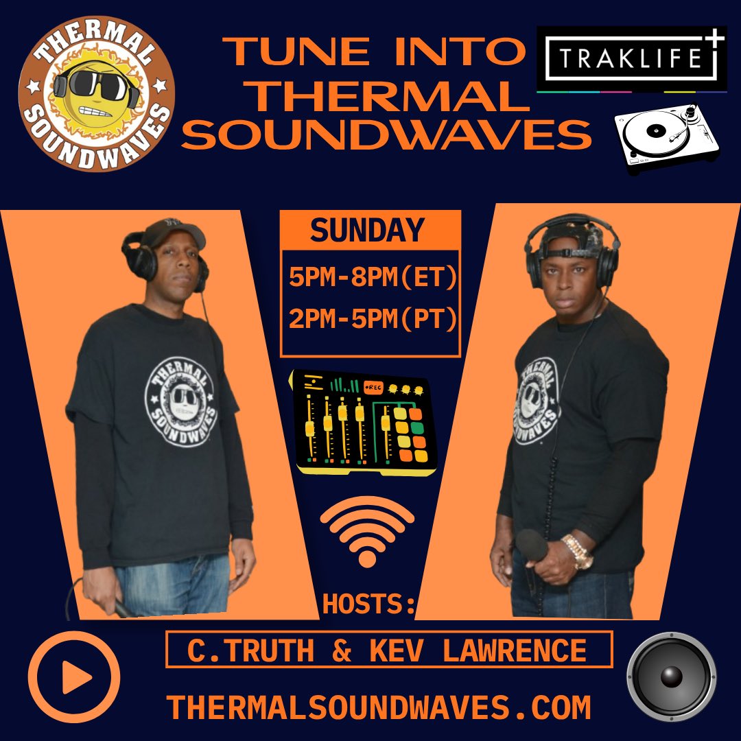 thermalsoundwav's tweet photo. #Catch the #ThermalSoundwaves #Show today @thisistraklife 5pm ET/ 2pm PT..

https://t.co/TiNMSngOZA .

https://t.co/qcMVHN08Tm
..
#media #worldwide #losangeles #newyork #broadcast #radio #podcast #entertainment #listen #events #streaming #newmusic #history #film #hiphop #creative https://t.co/9IK6p5tiKZ