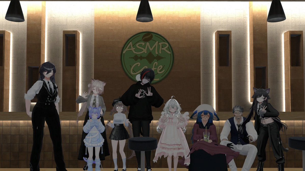 kototaki_VRC's tweet photo. ご来店いただきありがとうございました！
みんな眠そうでニコニコしてました😊
#ASMRCafeあすもあ https://t.co/hlidx3tq4R