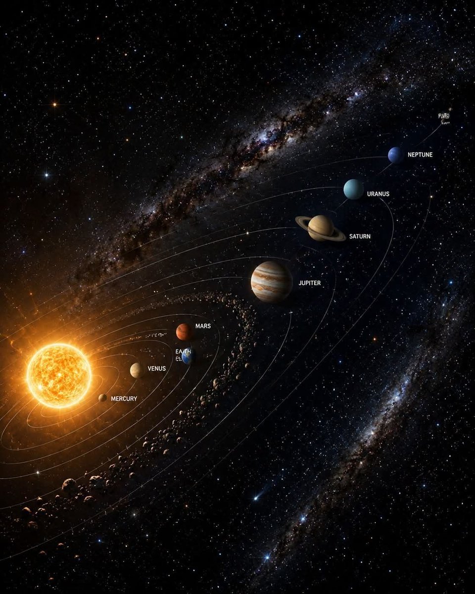 Physicsastronmy's tweet photo. Solar System Cosmic Panorama https://t.co/6dVtuaFZuV
