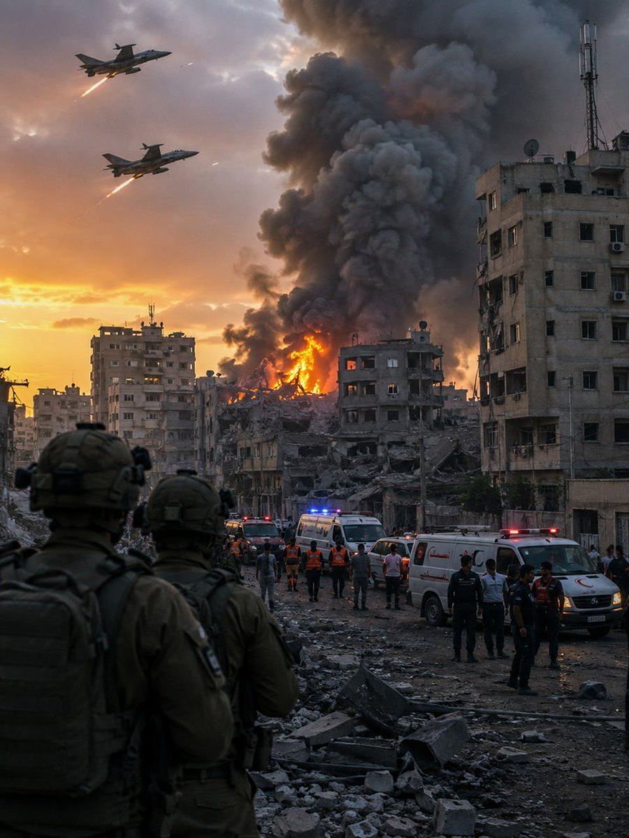 0xProximaB's tweet photo. 🚨 BREAKING: Medics and police in Gaza say an Israeli airstrike killed a senior Hamas security official during the latest wave of attacks.
The strike comes as fighting continues across Gaza, with both sides reporting escalating military operations and rising casualties. https://t.co/Ib96nnGLxX