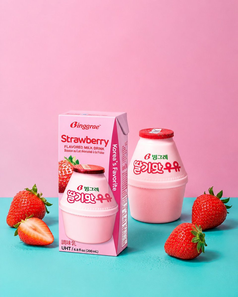 JaponShop's tweet photo. 🍓🥛 ¡BATIDO BINGGRAE DE FRESA YA EN https://t.co/dzElt42WSk! 🇰🇷

La bebida láctea más famosa de Corea.

🍓 Sabor a fresa
🥛 Suave y cremosa
🧊 Mejor bien fría
🇰🇷 Un clásico de los konbini coreanos
🛒 Disponible en https://t.co/ysEVwphtys
#Binggrae #BatidoCoreano #BatidoDeFresa https://t.co/HWS40eDfYt