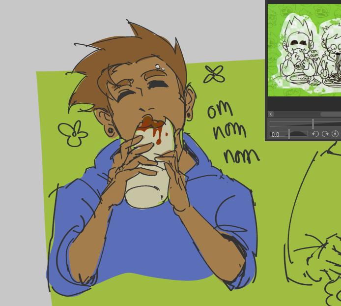 SyllicaGel's tweet photo. Tom eating a burrito #eddsworld https://t.co/lO0PcTTYR2