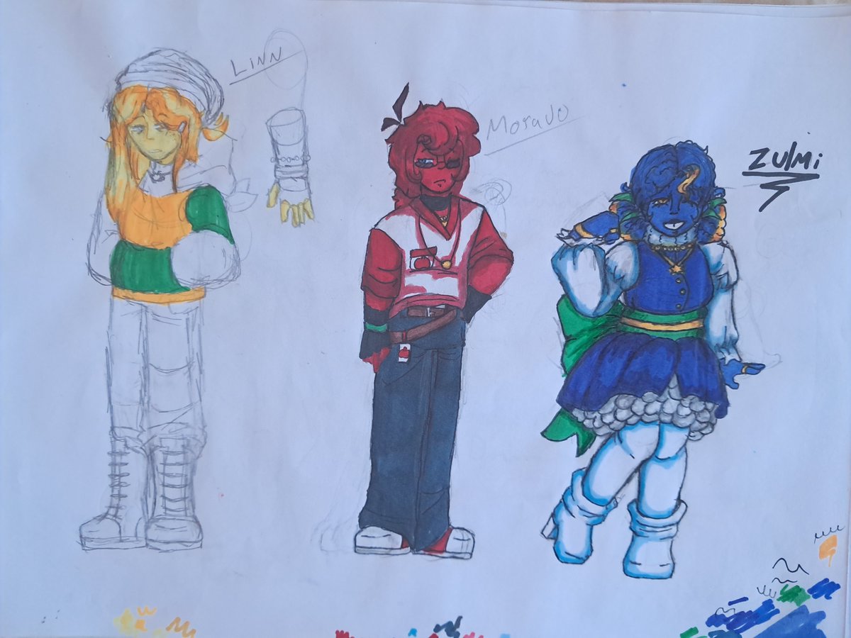 x_nullo's tweet photo. Meus desenhos no papel #oc #redesing #mundodotorajo #fanart https://t.co/VaO11pbCSg