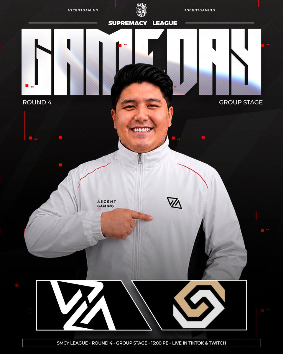 AscentGamingGG's tweet photo. #CR • 𝐆𝐀𝐌𝐄 𝐃𝐀𝐘 – 𝐆𝐑𝐎𝐔𝐏 𝐒𝐓𝐀𝐆𝐄 🔥
Round 4 is here. Another challenge awaits as we continue fighting for every point in the Group Stage. 💪⚡
🏆 @CR_Supremacy
🆚 @EnosisCR
⏰ 15:00 hrs. 🇵🇪
#MatchDay #ClashRoyale #Esports #SupremacyLeague #GroupStage #RoadToGlory https://t.co/WaHLYZkgaF