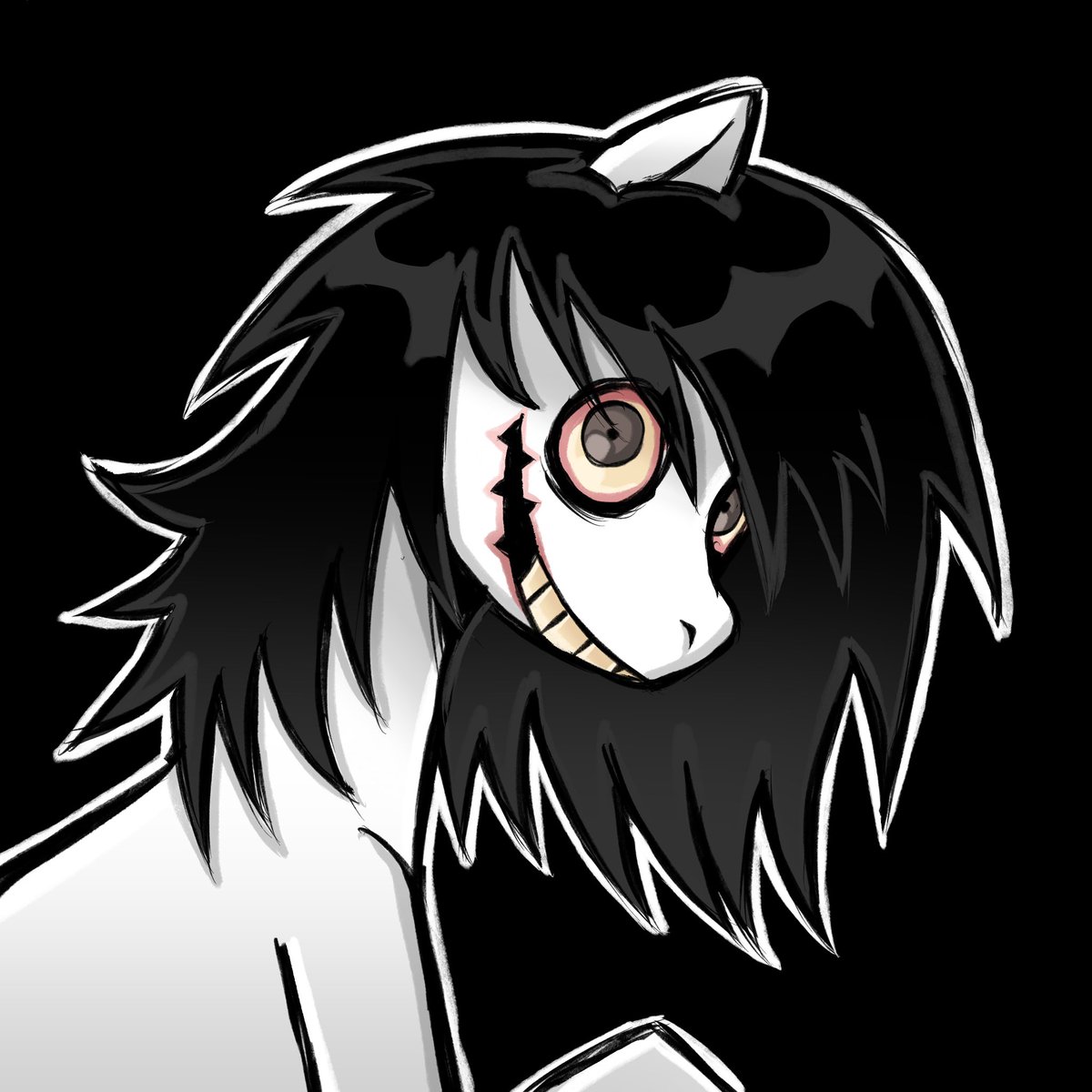 anxiousrunez's tweet photo. jeff pony

#jeffthekiller #jefferywoods #creepypasta #mlp https://t.co/EWxouuz9HR