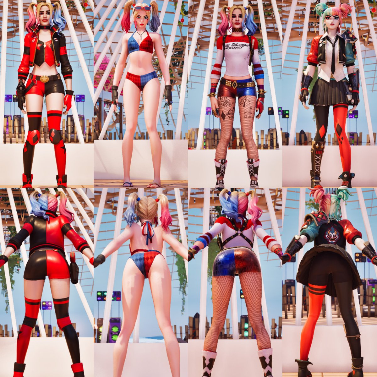 yasusu182068077's tweet photo. Harley / ハーレイ

みんなはどのスタイルが好き？🌸

#Fortnite #Harleyquinn https://t.co/aKRAkzvwpl