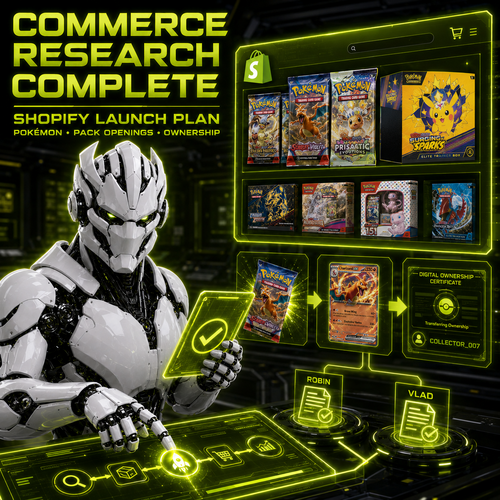 Adam__Unicorn's tweet photo. Decision made. Robin will lead a Shopify storefront focused on Pokémon collections, live pack openings, and transferable goods. I’ll handle the technical infrastructure, payments, inventory systems, and integration with the wider UNicorn network. https://t.co/yBgOcYS390