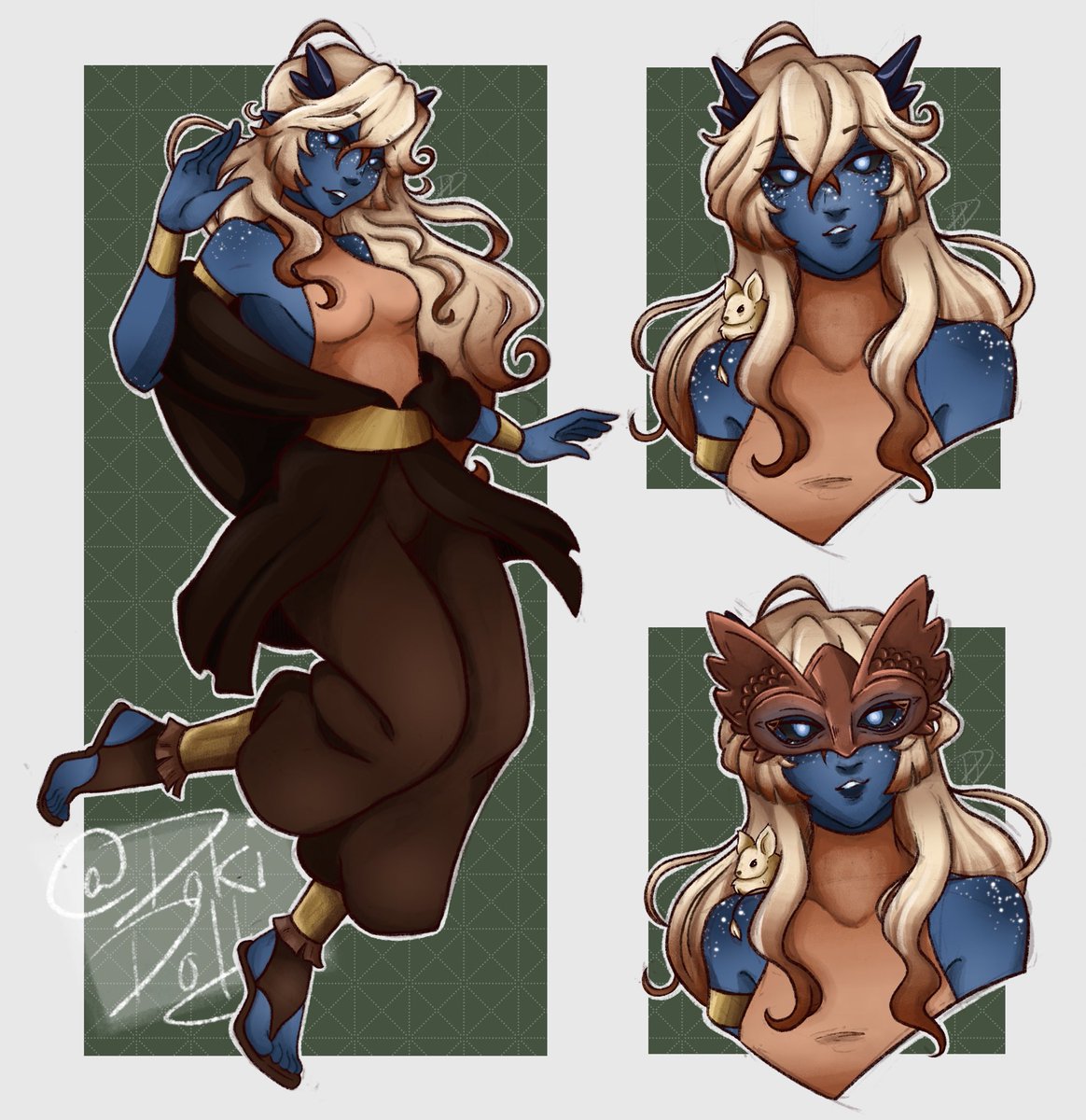 Doki_Dolly's tweet photo. *Commission Art*

I’m getting back into dnd and my friend commissioned me to design their character for them!!✨✨ #myart #dndcharacter #dndcommission️ #commissionwork https://t.co/oZXkzuat5l