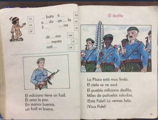 camboue's tweet photo. En Cuba adoctrinan niños hace años. 
En el MPP todo llega tarde.. https://t.co/tdTcQe9Sas