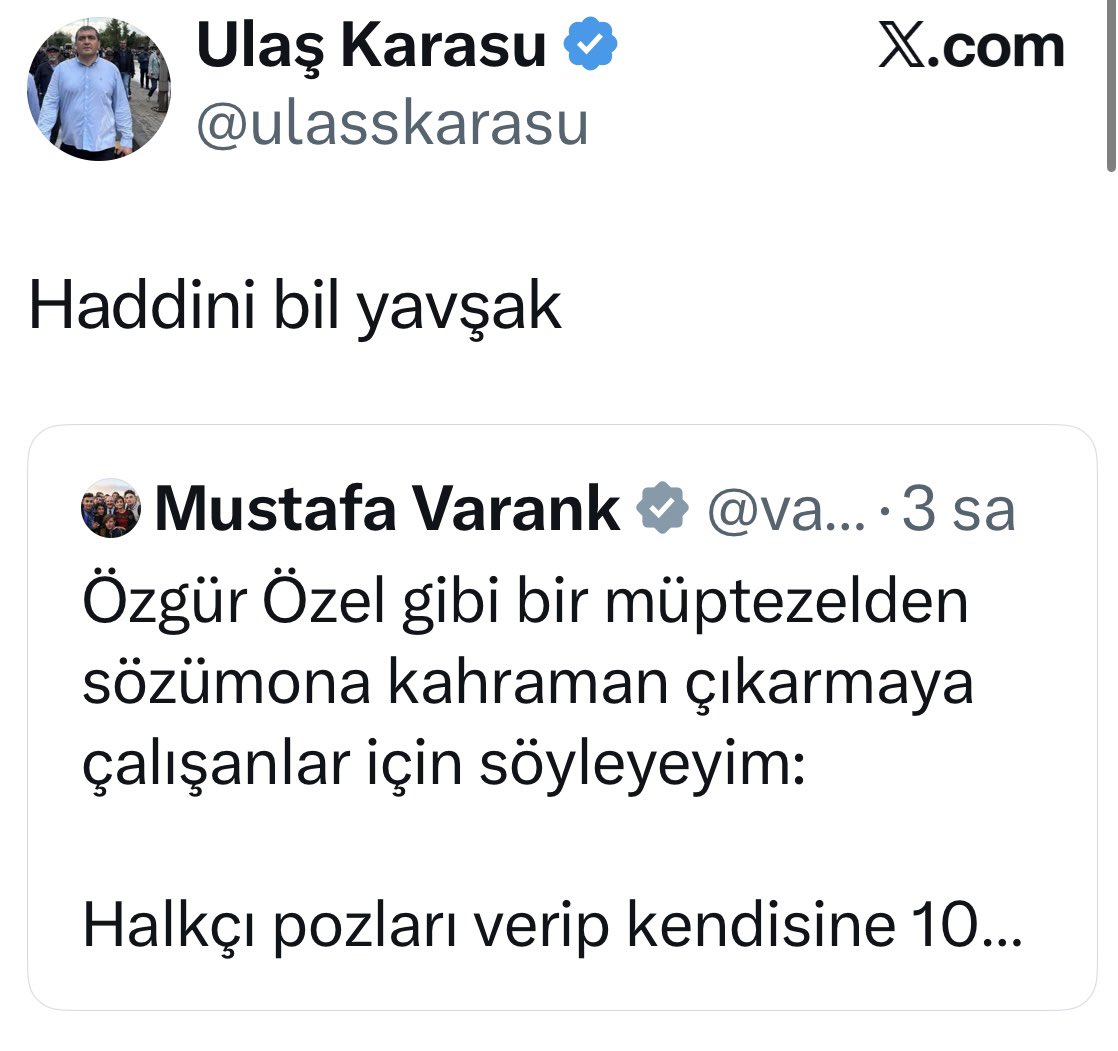 drmerdogan58's tweet photo. @varank Sana diyor gördün mü? https://t.co/3k4DqbzENP