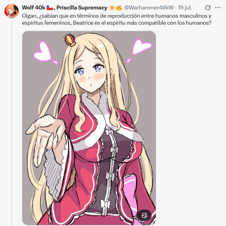 Wolf 40k 🇨🇱, Priscilla Supremacy ☀️🔥 tweet media
