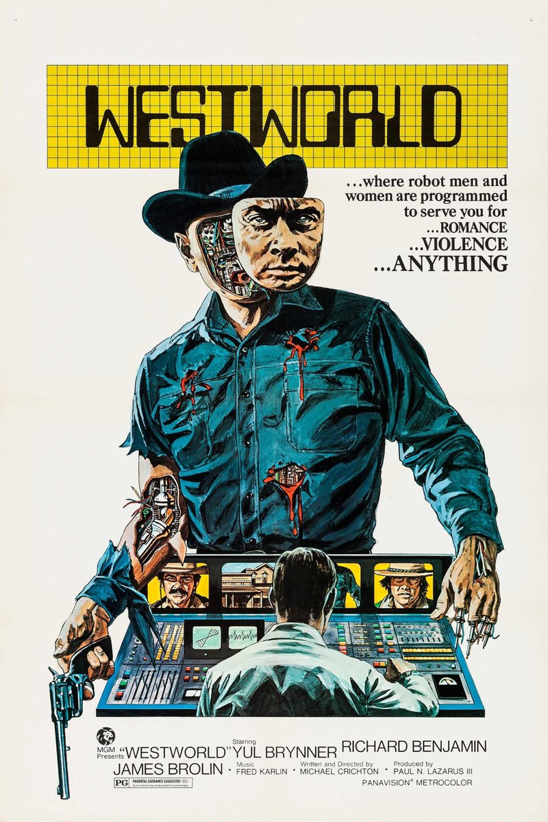 Jason_Jorjani's tweet photo. WESTWORLD (1973) Michael Crichton https://t.co/AJw8M6zKTf