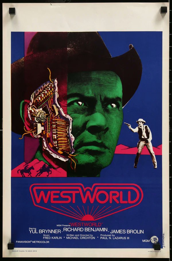 Jason_Jorjani's tweet photo. WESTWORLD (1973) Michael Crichton https://t.co/AJw8M6zKTf