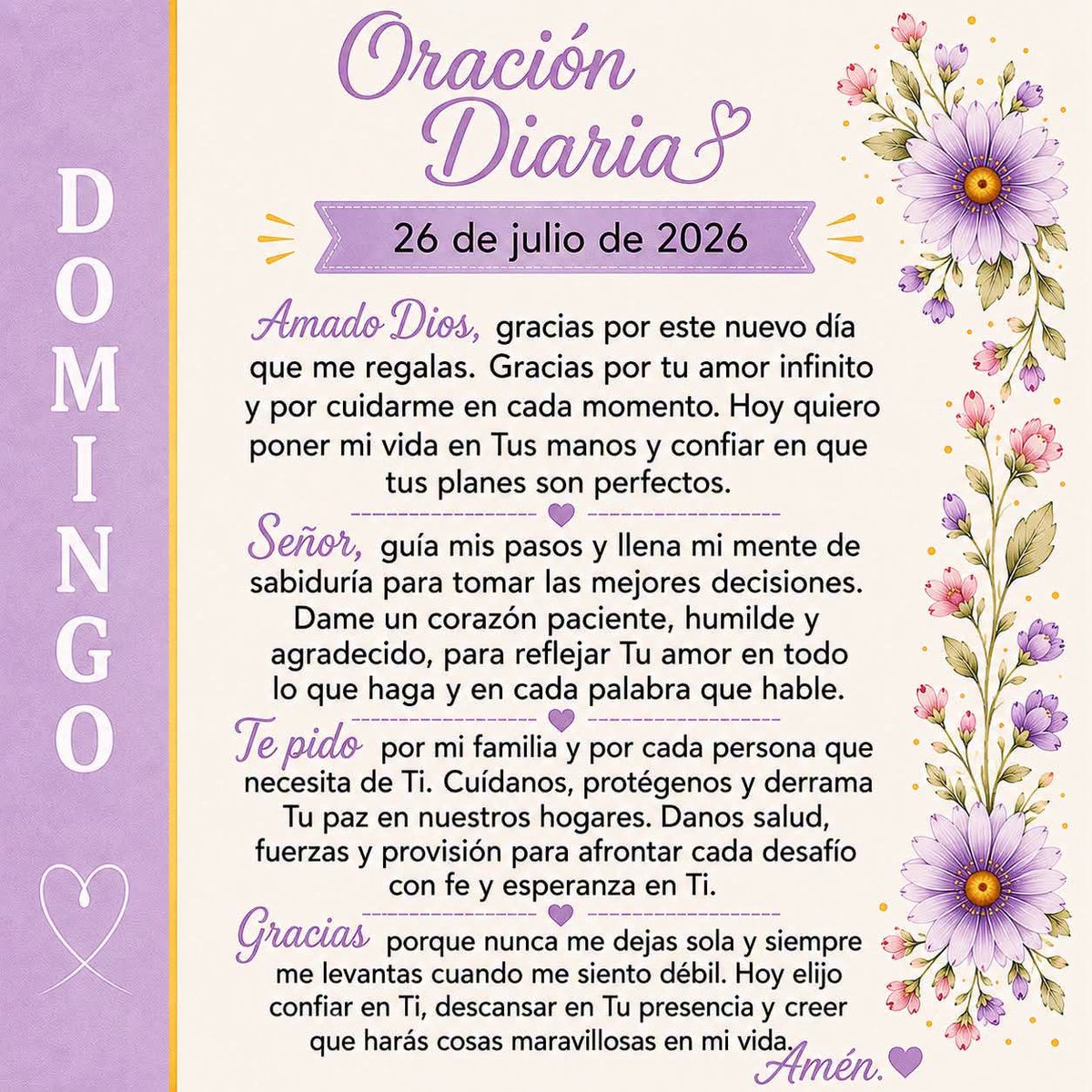 elsecreto_edu's tweet photo. Mis #twitteros Buenos Días , Feliz y Bendecido Domingo.
Julio 26/2026 https://t.co/bxiSp5Yzqm