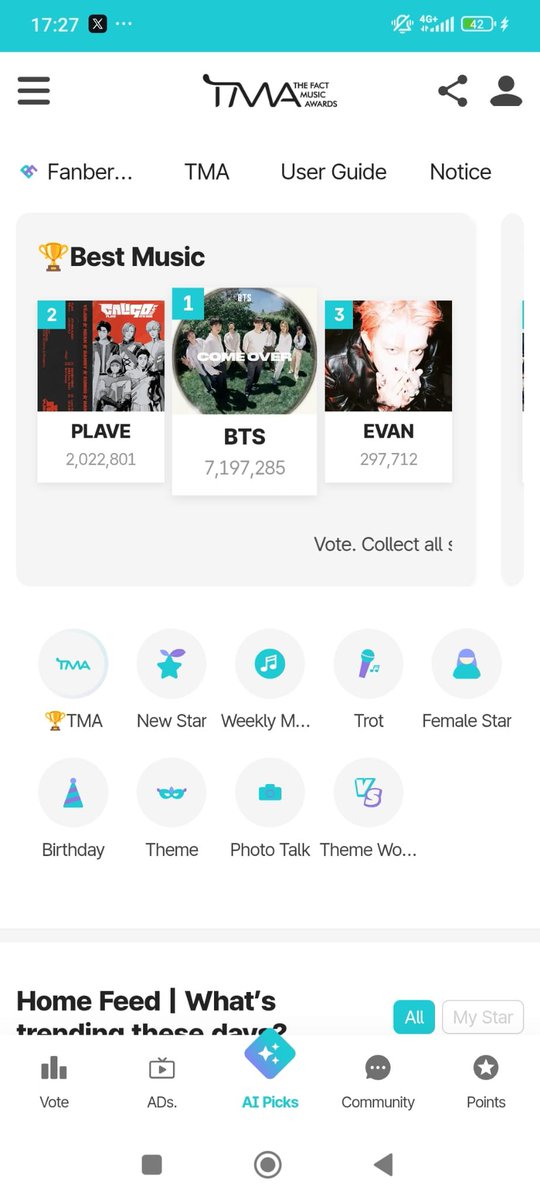 Alldayprovoting's tweet photo. TUTORIAL to vote - FANNSTAR WORLDWIDE #alldayproject 
1. Install the app fannstar - available in istore/play store
2. Change the language - left side -> Select the last line --> English (see the image here) https://t.co/eHXrwycbT4