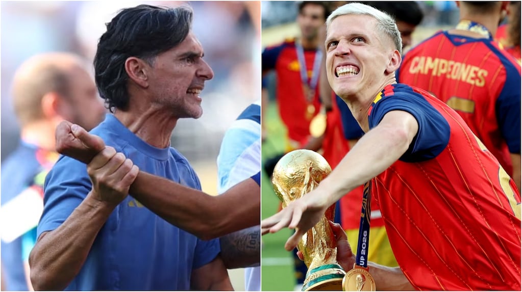 tndeportivo's tweet photo. Dani Olmo cruzó a Roberto Ayala y rechazó su pedido de disculpas: “No está arrepentido, está faltando a la verdad” https://t.co/bpojyiDtfr https://t.co/U6ucdreh5Z