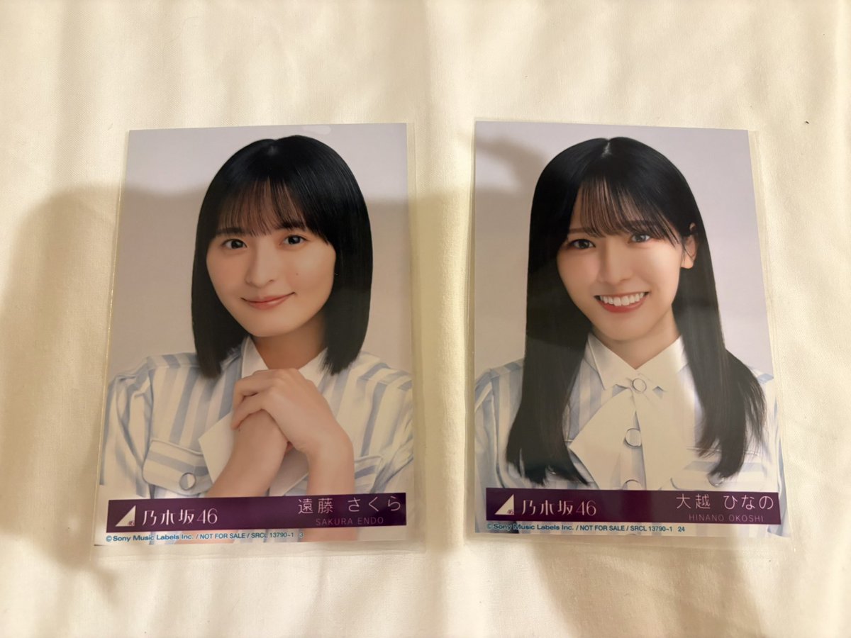 ruaf2t's tweet photo. 乃木坂 生写真 トレ 封入 42nd 是非に及ばず

【譲】画像1.2枚目

【求】画像3枚目

郵送トレ希望
トレよろしくお願いいたします。 https://t.co/JhLZofPP87