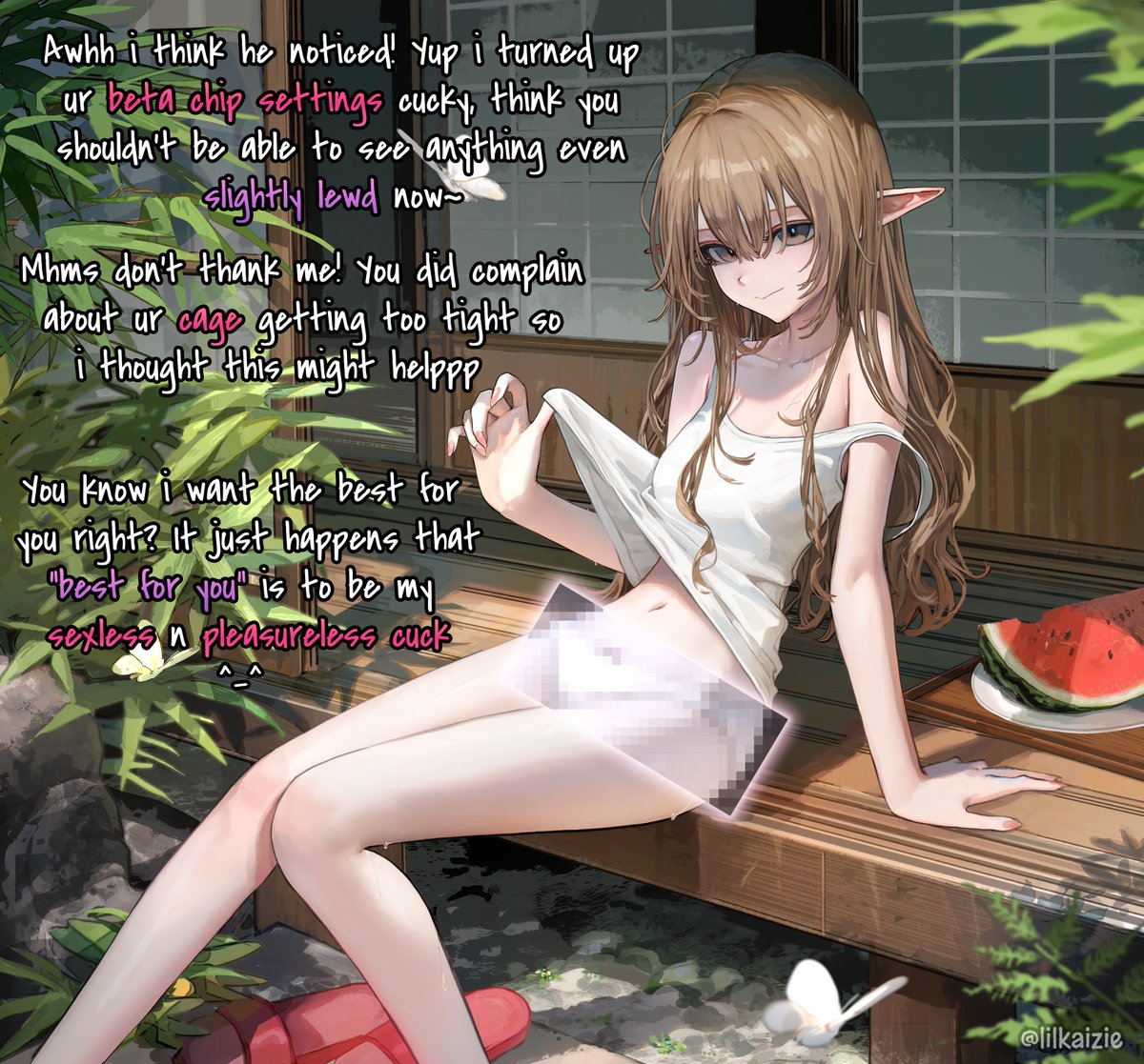 lilkaizie's tweet photo. being completely pleasureless is like suuuper popular rn, you should totally try it!

and like, a denied cuck is the best cuck no? ⋆˚꩜。 https://t.co/wFTCuvfH4V