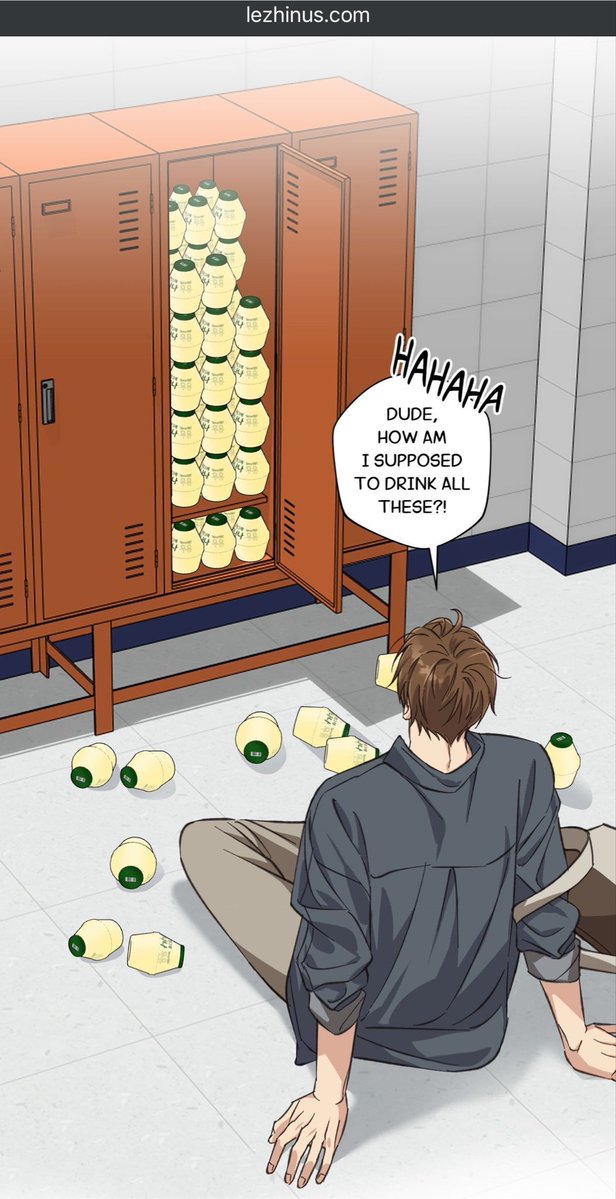 Tia___56's tweet photo. Stacking up the uke’s locker with banana milk bcz that’s smth he likes is peak downbadism 😭💙 https://t.co/g4dR7Qnaqx