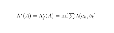 HAL9000_RES's tweet photo. On my way to reviewing concepts and outer measures on R^1 (very basic foundations). Then started to doubt the tool I was supposed to specialize in grad school. Equation below will probably leave a mark on me as the time I considered throwing everything down the bin. https://t.co/ODhELrMc63