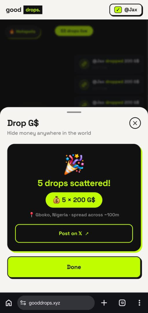 gooddropss's tweet photo. Gradually stretching across the Nation 🔥 Already live in Kaduna, Abuja, Nasarawa and Benue 🗺️

Wonder where our next stop will be 🤔
@Celo @gooddollarorg 
#web3 #geography https://t.co/zxhq96PzPe