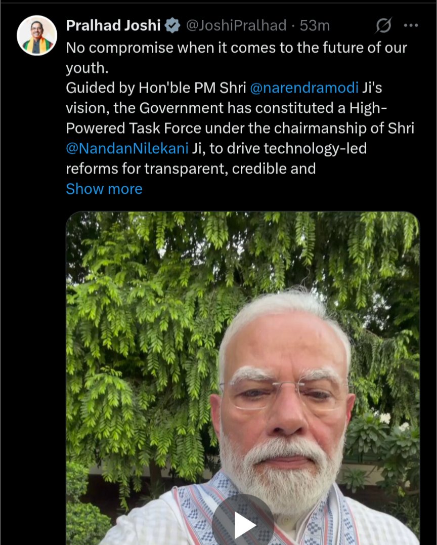 Xray_India's tweet photo. Mr @JoshiPralhad 
You are the education Minister now, instead of waiting and sharing what Modi is doing, you shall start working on "One Nation One Education Board"

👉Improve infrastructure and facilities in government schools. 

👉People are not able to afford education because of expensive private schools, coaching mafias.

You have a long way full with hurdle to cross... Please do something.

👉Like defense is a centeral government task, we shall make education and health too as centeral government task. It must not stay under state government.