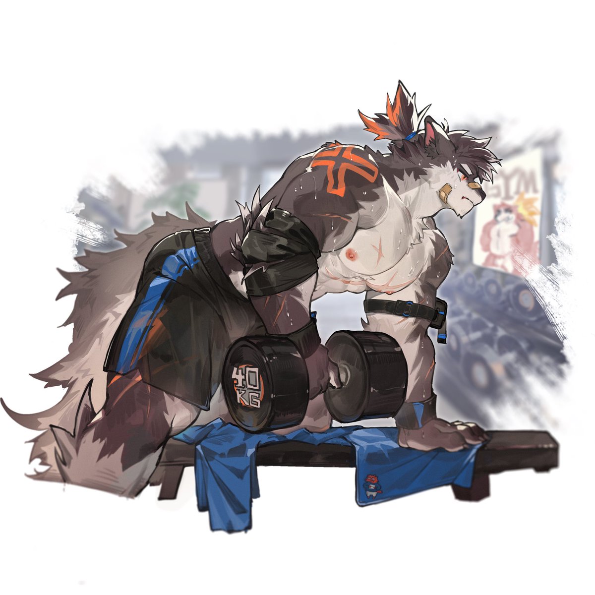 xhikariqi's tweet photo. 40kg！哑铃划船大挑战！热得不行！🔥🔥🔥 https://t.co/ycmNtqkJ36