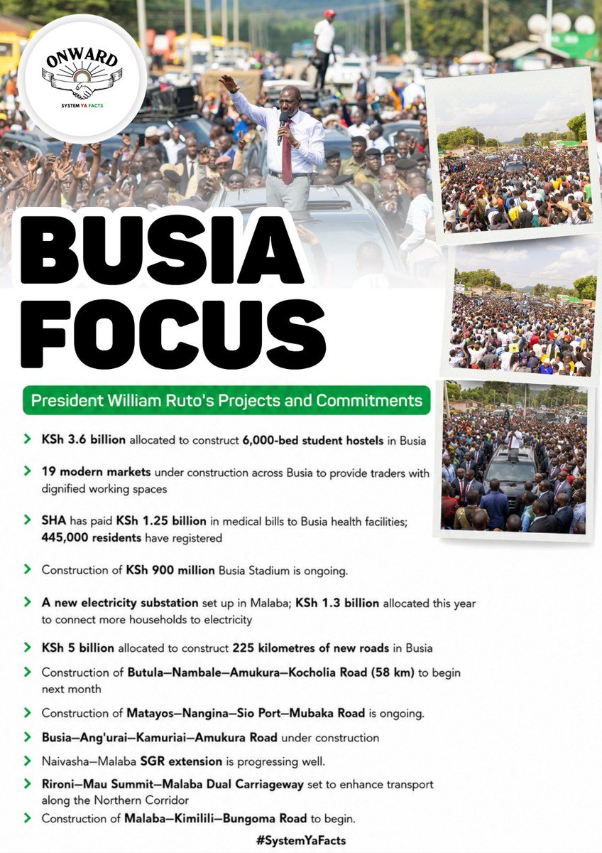 WilliamsMkenya's tweet photo. @StateHouseKenya Better healthcare, quality student accommodation, a modern stadium and strategic transport links are shaping a stronger Busia. Every investment is opening new opportunities, strengthening livelihoods and positioning the county for sustained economic growth. #BusiaFocus โ๏ธ https://t.co/faCHSninyk