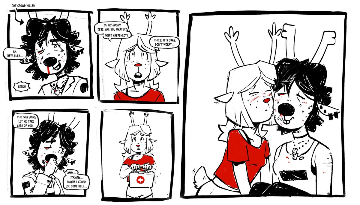 deersisters's tweet photo. kissed her all better https://t.co/aDpnHoHPis
