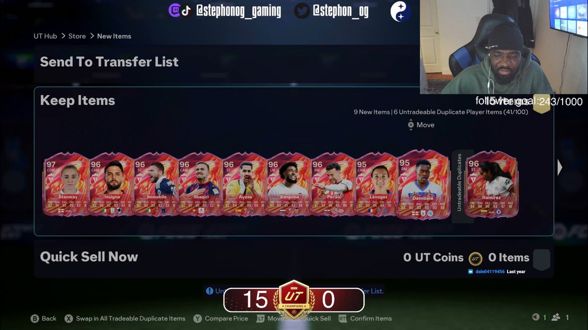 stephon_OG's tweet photo. 45-0 🫣

DINHO BEST PLAYER ON THE GAME 🥶🥶

luis diaz 6/10. felt heavy on the ball 

rewards trash as usual 🗑️🗑️🚮
#fc26 #futchamps #rank1 https://t.co/6pfqYyrk7f