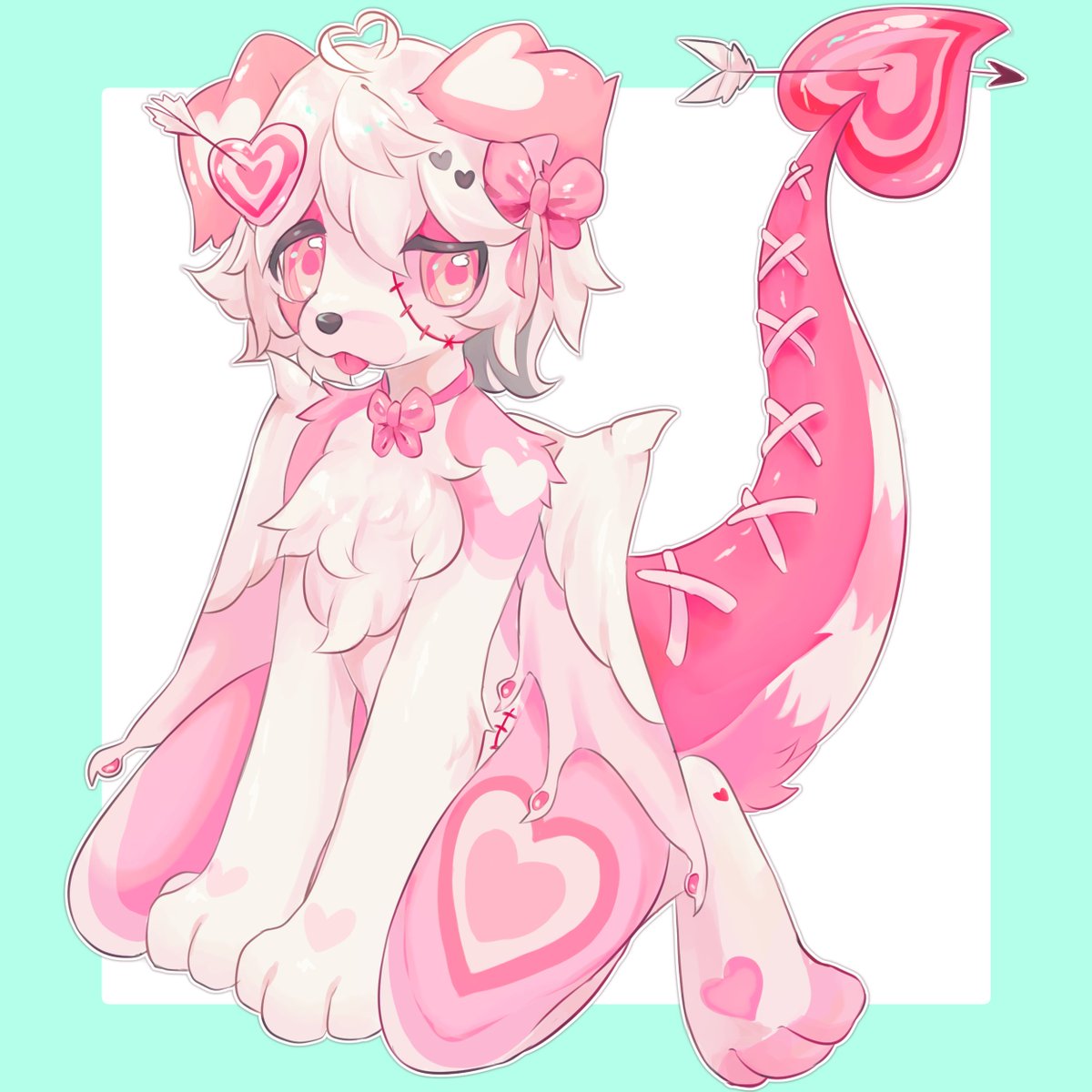 deeragons's tweet photo. Art trade 🩷🐶 https://t.co/N3bfaoAwou