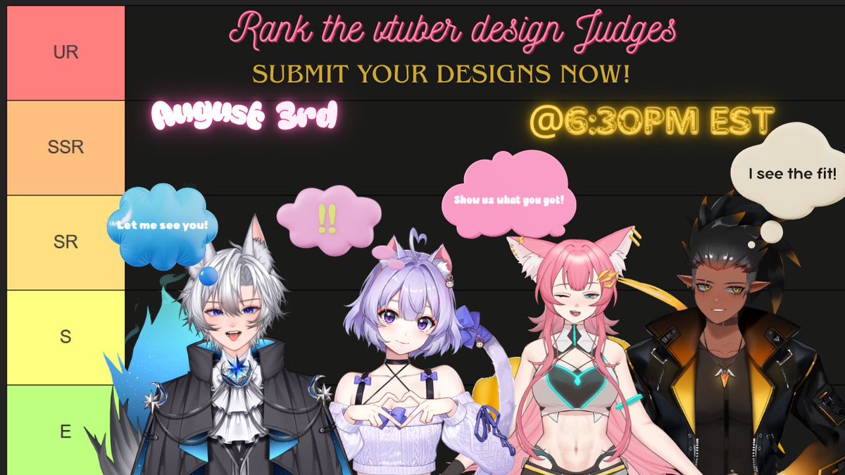 QueenNatsumiVT's tweet photo. It’s not too late to submit your models!! https://t.co/lPsNG54Tmc