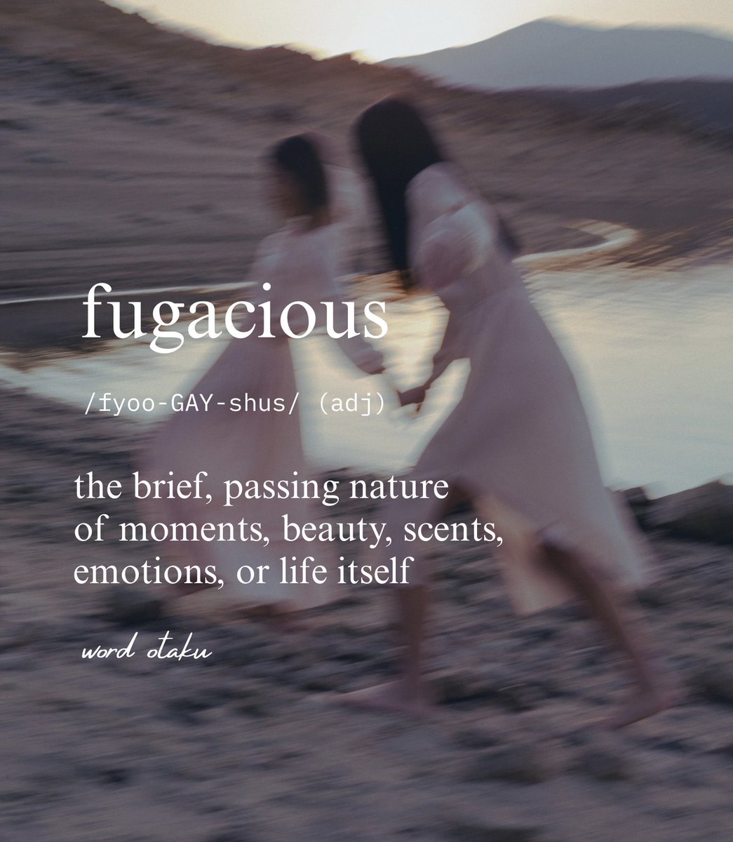 word0taku's tweet photo. fugacious (adj.) https://t.co/HHPFkkbMnp
