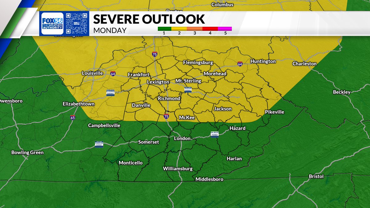 jloganwxguy's tweet photo. Here are the Severe Outlooks from the Storm Prediction Center Today-Tuesday. Stay weather aware! #kywx #storms #severeoutlook https://t.co/ZUDrGQ2VD9