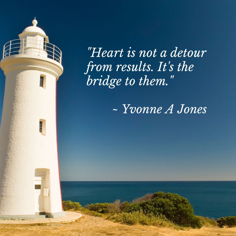 Janice_Dugas's tweet photo. "Heart is not a detour from results. It's the bridge to them." ~ Yvonne A Jones | Leading with heart isn't a roundabout path that delays success; it's actually the bridge, the most direct connection, to achieving meaningful results... #Connections #Authenticity https://t.co/L5sC8Qizlw