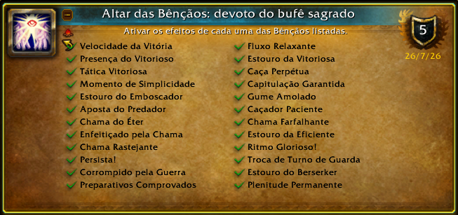 wanattichia's tweet photo. Acabei de ganhar a Conquista [Altar das Bênçãos: devoto do bufê sagrado] #Warcraft! https://t.co/KcFzUFyMCi