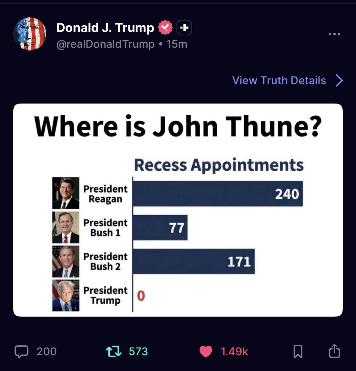 TheCalvinCooli1's tweet photo. 🚨New: President Trump calls out John Thune https://t.co/VS5cS09l6H