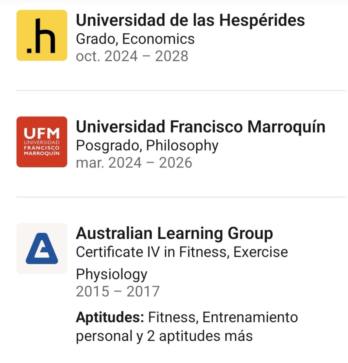 Ralvarezquevedo's tweet photo. Busqué el curriculum de Ítalo Omegna y solo llegué a su Linkedin
LinkedIn. Una universidad online y otra de Guaremala, supongo que también obline. 🤔 https://t.co/nyQOZvMq3T