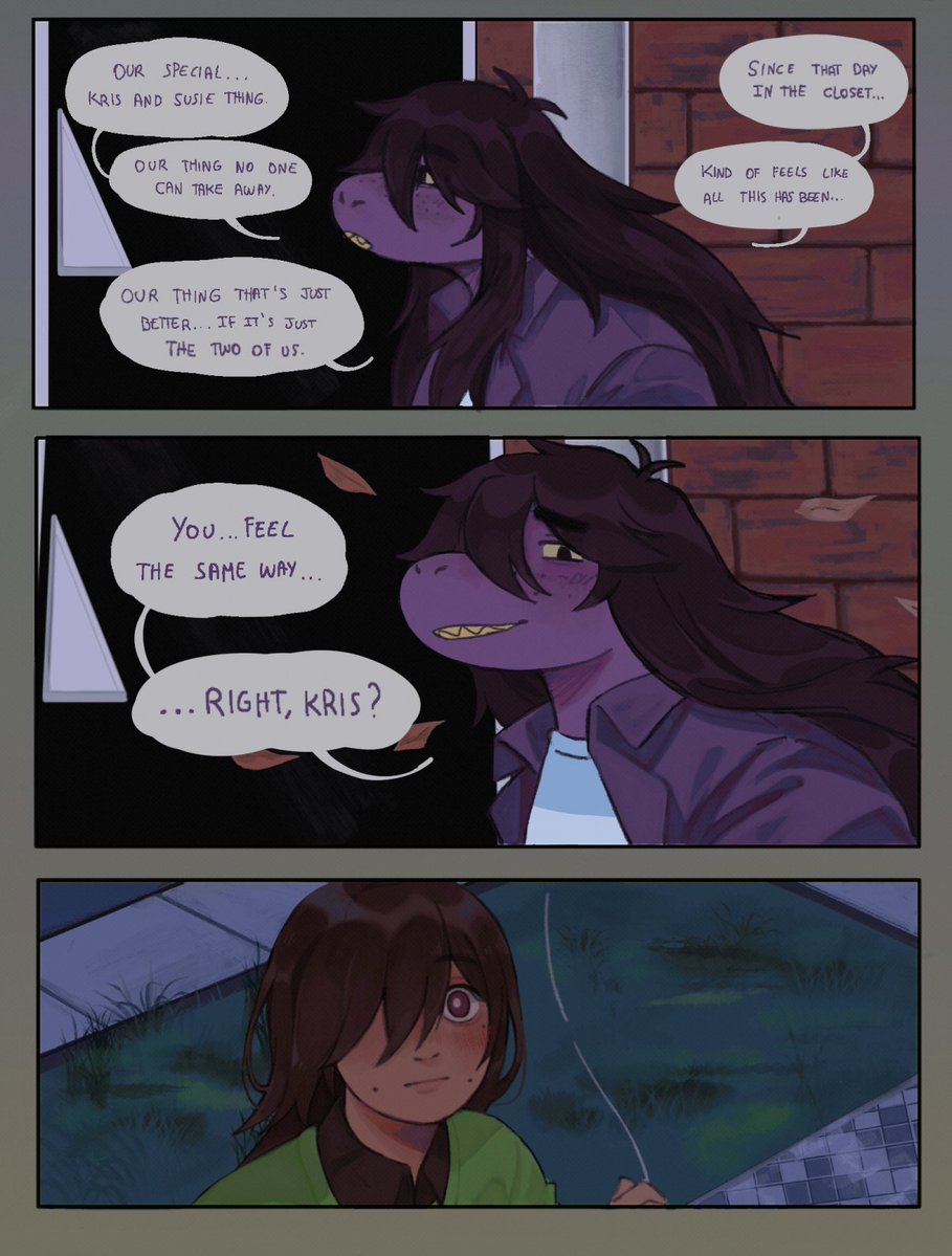 0000bio's tweet photo. Little chapter 5 ending comic (1/4)
#deltarune #deltarunespoilers https://t.co/q3DVR3IJBR