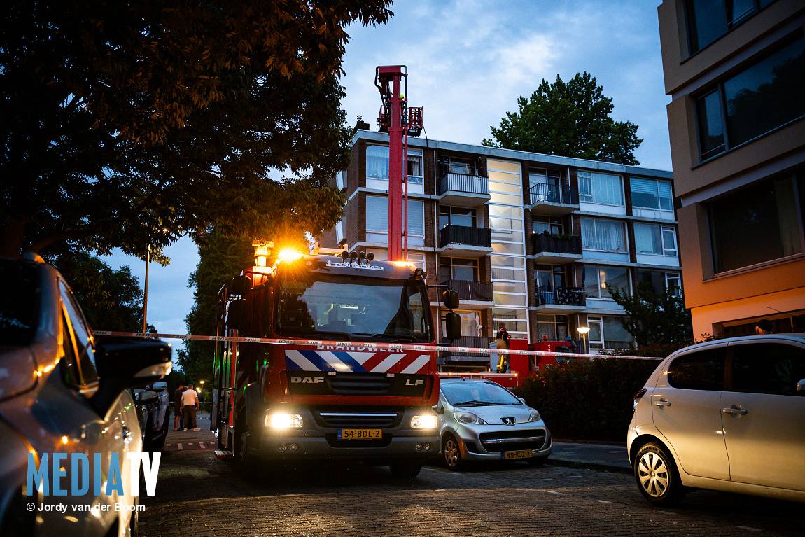 Brand in flatwoning in Schiedam