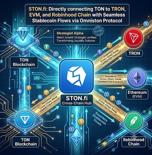 enemav3's tweet photo. Major alpha alert! 

🚨 https://t.co/C0VJdhldlZ just launched cross-chain swaps connecting TON directly to TRON and EVM stablecoin economies.

I've been testing this as a Web3 growth strategist, and it completely changes the game for liquidity. 🧵👇 https://t.co/T8MxmsO7pf